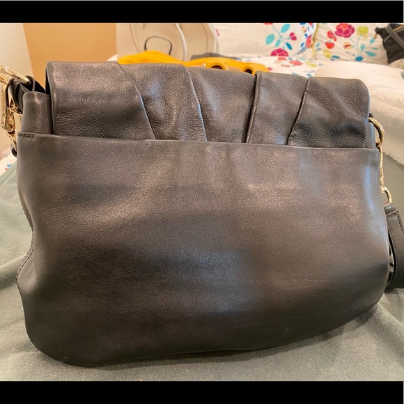 Black Leather Cole Haan Shoulder Bag - Picture 3 of 5